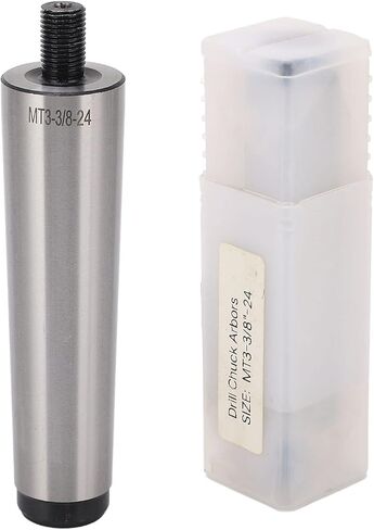 MT3 Shank to 3 8in 24 Threaded Chuck Arbor Adapter Manganese Steel High Hardness for Tapping Drilling Milling Machines Pneumatic Tools in Kuwait