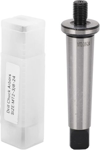 Hardened Morse Taper Chuck Arbor MT2 Shank to 3 8in-24 Threaded Adapter Oxidation Easy Install Removal for Lathe Drilling Milling Machines More in Kuwait