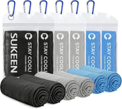Sukeen Cooling Towel,Instant Evaporative Cooling for Sports,Yoga,Golf,Gym,Neck,Workout and More(40"x 12") in Kuwait