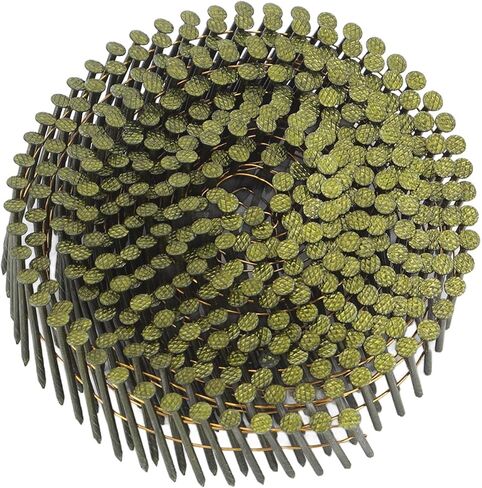 40 Rolls Coil Nail 16000 Counts 15 Degree Round Head Ring Shank Siding Nails Steel Wire Roofing Nails 2.1x38mm in Saudi Arabia