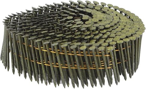 40 Rolls Coil Nail 16000 Counts 15 Degree Round Head Ring Shank Siding Nails Steel Wire Roofing Nails 2.1x38mm in Saudi Arabia