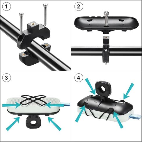 Handlebar Mount Bracket for Bose New SoundLink Flex 2nd Gen,Golf Cart Rail/Bike/Moto/Boat/ATV Adapter Holder for Bose SoundLink Flex 2nd/Soundlink Flex Portable Bluetooth Speaker in Kuwait