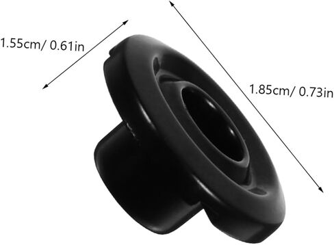 UPKOCH 2pcs Black Bass String Retainer Guides Mounting Screws Secure Locking Nut for Electric Bass Head Sturdy String Trees for Stable Tuning in Saudi Arabia