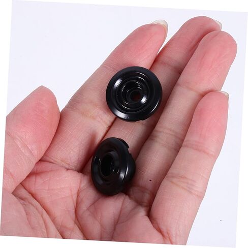 UPKOCH 2pcs Black Bass String Retainer Guides Mounting Screws Secure Locking Nut for Electric Bass Head Sturdy String Trees for Stable Tuning in Saudi Arabia