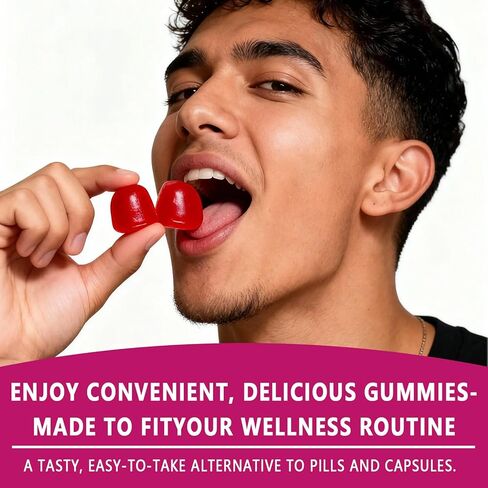 Beet Root Gummies for Blood Pressure | Sugar-Free | Beetroot Supplement with 1000 mg Beet Root, 1000 mg Grape Seed Extract & 200 mg CoQ10 | Vegan Non-GMO | Strawberry Flavor in Kuwait