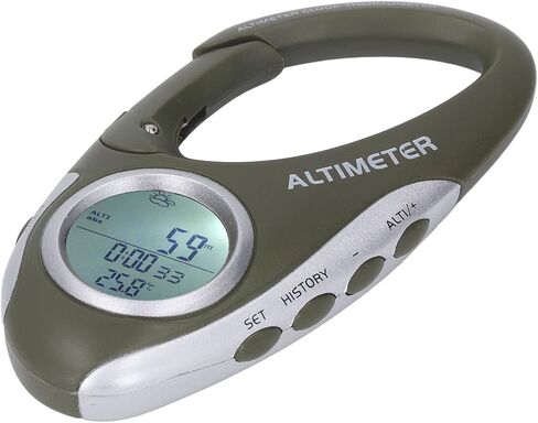 Aramox Digital Altimeter Barometer, ABS Housing Multifunctional Device, Backlight Display for Hiking Camping Travel in Saudi Arabia