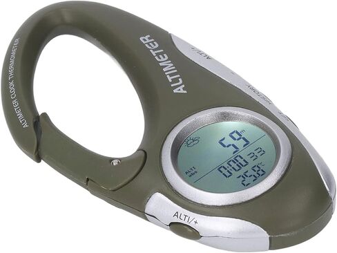 Aramox Digital Altimeter Barometer, ABS Housing Multifunctional Device, Backlight Display for Hiking Camping Travel in Saudi Arabia