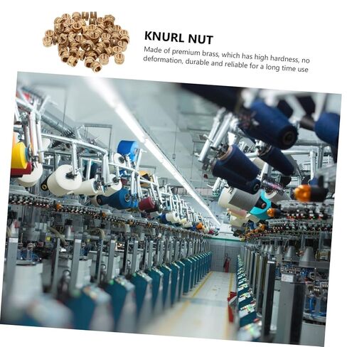 Luxshiny 60pcs Brass Knurled Threaded Insert Nuts for Injection Molding Embedment Fasteners for Printing High Pull-Out Force Easy Installation in Kuwait