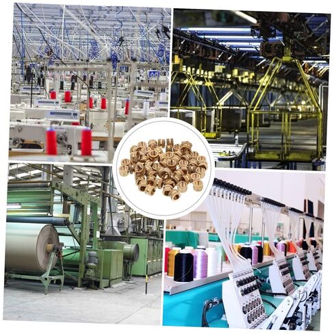 Luxshiny 60pcs Brass Knurled Threaded Insert Nuts for Injection Molding Embedment Fasteners for Printing High Pull-Out Force Easy Installation in Kuwait