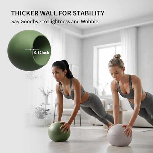 Pilates Ball 8 inch, Small Yoga Ball Extra Thick, Mini Pilates Ball with Pump, Non-Slip Surface Small Exercise Ball for Physical Therapy, Stretching, Strength & Core Training in Saudi Arabia