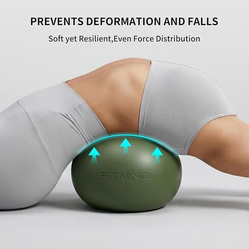 Pilates Ball 8 inch, Small Yoga Ball Extra Thick, Mini Pilates Ball with Pump, Non-Slip Surface Small Exercise Ball for Physical Therapy, Stretching, Strength & Core Training in Saudi Arabia