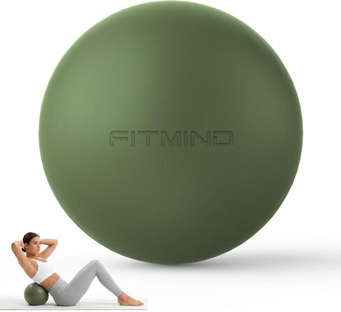 Pilates Ball 8 inch, Small Yoga Ball Extra Thick, Mini Pilates Ball with Pump, Non-Slip Surface Small Exercise Ball for Physical Therapy, Stretching, Strength & Core Training in Saudi Arabia