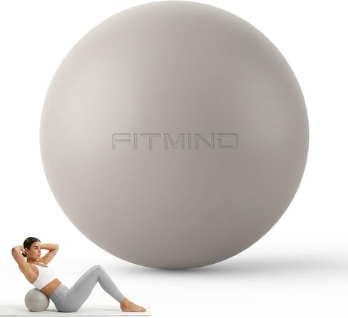 Pilates Ball 8 inch, Small Yoga Ball Extra Thick, Mini Pilates Ball with Pump, Non-Slip Surface Small Exercise Ball for Physical Therapy, Stretching, Strength & Core Training in Saudi Arabia