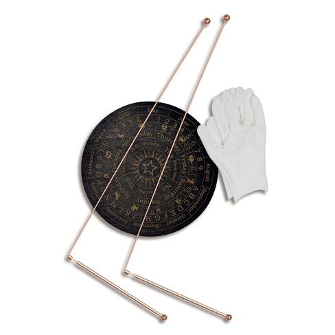 مجموعة قضبان التغطيس النحاسية 99.9% من Biomag، قطعتان من قضبان التكهن مع قفازات ولوحة العرافة لصيد الأشباح، والتكهن بالمياه، والعثور على الذهب، نعم أو لا أسئلة in Kuwait