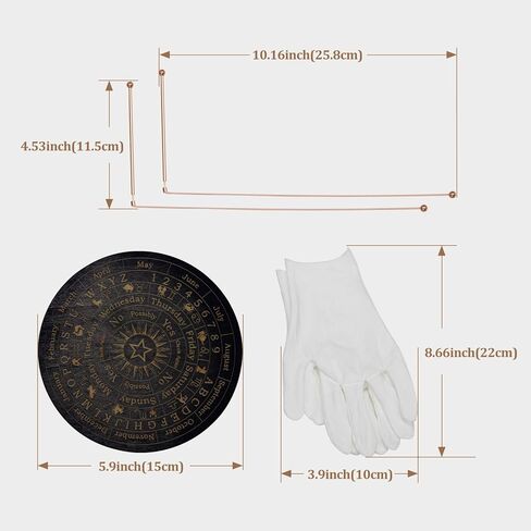 مجموعة قضبان التغطيس النحاسية 99.9% من Biomag، قطعتان من قضبان التكهن مع قفازات ولوحة العرافة لصيد الأشباح، والتكهن بالمياه، والعثور على الذهب، نعم أو لا أسئلة in Kuwait