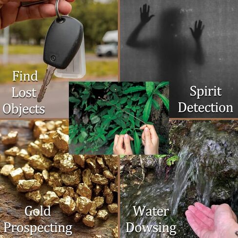 مجموعة قضبان التغطيس النحاسية 99.9% من Biomag، قطعتان من قضبان التكهن مع قفازات ولوحة العرافة لصيد الأشباح، والتكهن بالمياه، والعثور على الذهب، نعم أو لا أسئلة in Kuwait