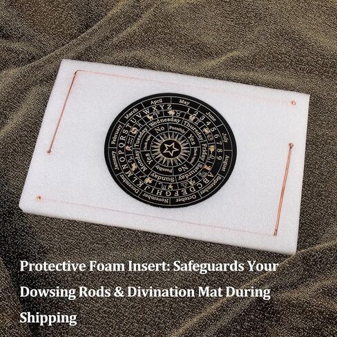 مجموعة قضبان التغطيس النحاسية 99.9% من Biomag، قطعتان من قضبان التكهن مع قفازات ولوحة العرافة لصيد الأشباح، والتكهن بالمياه، والعثور على الذهب، نعم أو لا أسئلة in Kuwait