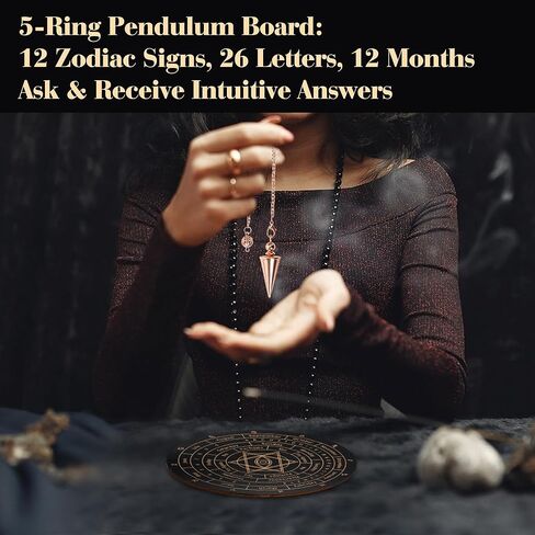 Coitak 99.9% Copper Dowsing Rod, Spiritual Exploration Divination Tools, 2PCS Divining Rods with Bag, Pendulum Board, Ghost Hunting Equipment in Saudi Arabia