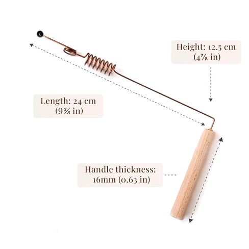 Handmade Copper Dowsing Rods with Stone Tips, Set of 2 in Saudi Arabia