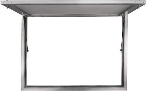 RecPro Concession Stand Serving Window Door - Concession Awning Door for Food Trucks *Glass not Included* (48" x 36") | Made in America in Saudi Arabia
