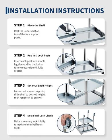 Garvee Stainless Steel Work Table, 24x24x26 Inch Commercial Food Prep Worktable with Wheels, Detachable 3-Sided Backsplash & Height-Adjustable Shelf, Heavy Duty Workbench for Kitchen Restaurant Garage in Saudi Arabia