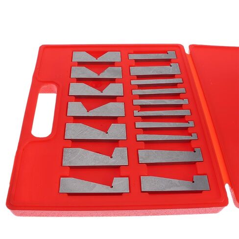 Precision Angle Block Set 17Pcs 0 to 45 Degree Durable Hardened Steel Angle Calibration Gage Inspection Block Grinding and Milling Machine in Saudi Arabia