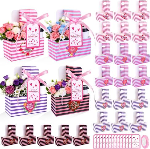 24 Pcs Teacher Appreciation Gifts in Bulk 2 Cup Drink Carrier with Tag Handle Teacher Gifts Cup Carriers Disposable Cardboard Back to School Gifts Cup Holders for Graduation Retirement Favors in Saudi Arabia