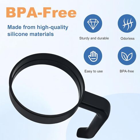 Silicone Handle Compatible with Frost Buddy Togo Buddy 30oz,Anti-Slip,Easy to Grip,Black(fit 30oz only) in Kuwait