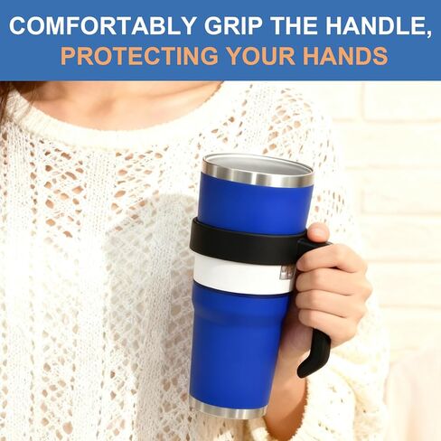 Silicone Handle Compatible with Frost Buddy Togo Buddy 30oz,Anti-Slip,Easy to Grip,Black(fit 30oz only) in Kuwait