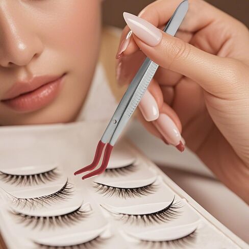 مجموعة ملاقط برؤوس سيليكون مكونة من 4 قطع، تتميز بأطراف مدببة مسطحة ومنحنية، مثالية للمجوهرات والحرف اليدوية والإلكترونيات والأعمال المعملية - أحمر in Saudi Arabia