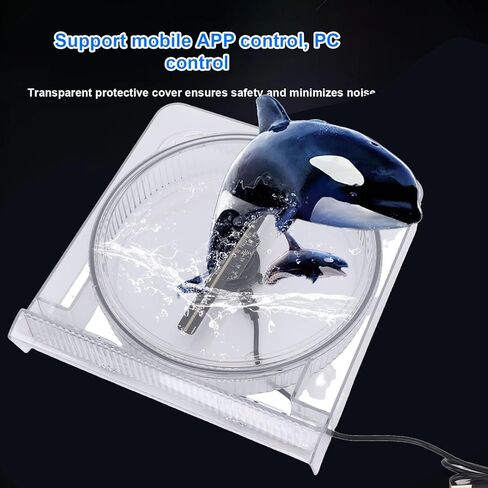 Yoidesu 3D Hologram Fan, 5.5 Inch 2000x128 Resolution 128 LED Beads APP Control Holographic Projector Advertising Display with Protective Cover, for Shop Party Bar Office in Saudi Arabia