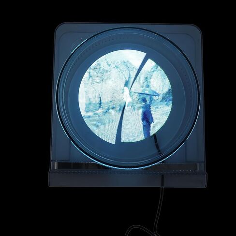 Yoidesu 3D Hologram Fan, 5.5 Inch 2000x128 Resolution 128 LED Beads APP Control Holographic Projector Advertising Display with Protective Cover, for Shop Party Bar Office in Saudi Arabia