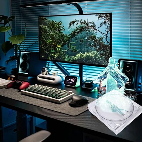 Yoidesu 3D Hologram Fan, 5.5 Inch 2000x128 Resolution 128 LED Beads APP Control Holographic Projector Advertising Display with Protective Cover, for Shop Party Bar Office in Saudi Arabia