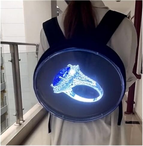 32CM Advertising 3d Hologram Led Fan, Display Backpack Wifi Mobile App Display Holographic Fan High Brightness in Saudi Arabia