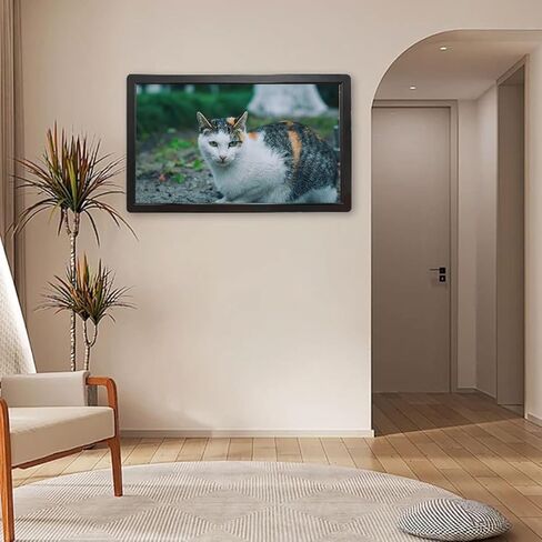 شاشة إعلانية LED رقمية IPS بدقة 1920 × 1080، شاشة إعلانية مثبتة على الحائط، استخدام أفقي ورأسي، تدعم تشغيل الصور والفيديو USB غير تعمل باللمس - 23.6 بوصة in Kuwait