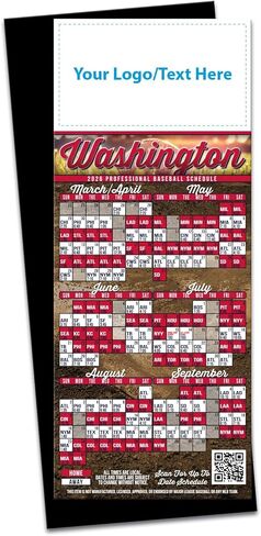 2026 Pro Baseball Sports Schedule (Philadelphia) - 250 Quantity - Add Your Logo & Imprint - Fridge Magnets - Promotional Item, Business Advertising Products in Saudi Arabia