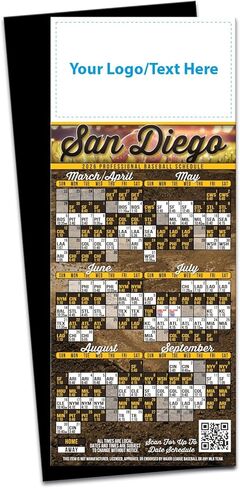 2026 Pro Baseball Sports Schedule (Philadelphia) - 250 Quantity - Add Your Logo & Imprint - Fridge Magnets - Promotional Item, Business Advertising Products in Saudi Arabia