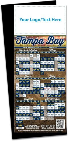 2026 Pro Baseball Sports Schedule (Philadelphia) - 250 Quantity - Add Your Logo & Imprint - Fridge Magnets - Promotional Item, Business Advertising Products in Saudi Arabia