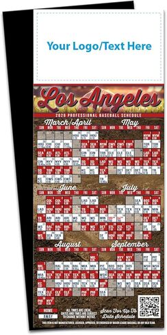 2026 Pro Baseball Sports Schedule (Philadelphia) - 250 Quantity - Add Your Logo & Imprint - Fridge Magnets - Promotional Item, Business Advertising Products in Saudi Arabia