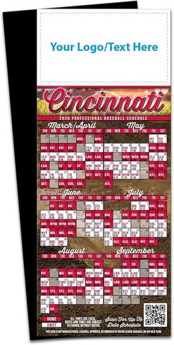 2026 Pro Baseball Sports Schedule (Philadelphia) - 250 Quantity - Add Your Logo & Imprint - Fridge Magnets - Promotional Item, Business Advertising Products in Saudi Arabia