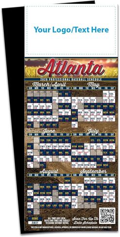 2026 Pro Baseball Sports Schedule (Philadelphia) - 250 Quantity - Add Your Logo & Imprint - Fridge Magnets - Promotional Item, Business Advertising Products in Saudi Arabia