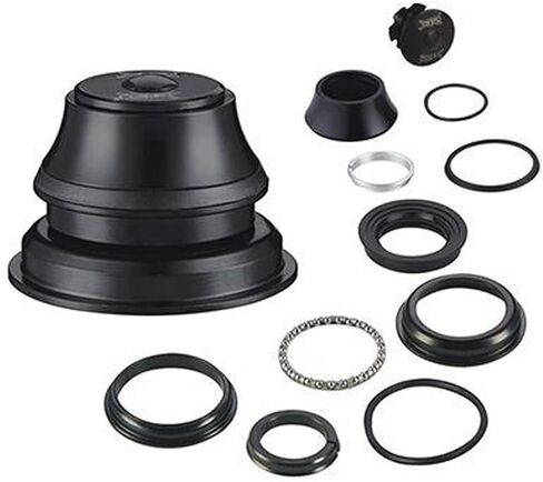 1-1/8" Threadless Bicycle Headset for 44mm-55mm Tapered Frame & 28.6 mm Straight or Tapered Steerer Tube Bike Fork (13pcs) Black in Saudi Arabia