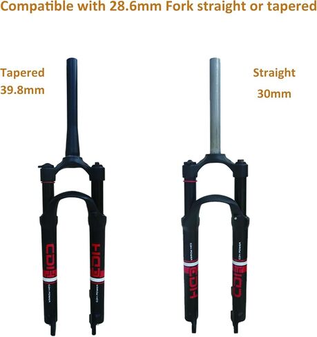 1-1/8" Threadless Bicycle Headset for 44mm-55mm Tapered Frame & 28.6 mm Straight or Tapered Steerer Tube Bike Fork (13pcs) Black in Saudi Arabia