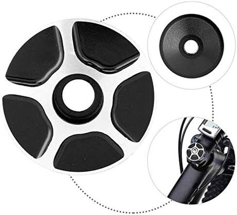 VGEBY1 Headset Top Cap, Stem Cover 4 Colors Aluminum Threadless Headset Cover Parts Replacement(Black) in Saudi Arabia