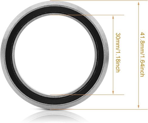 Bearings,Steel Headset Sealed Ring Bicycle Bearing Parts Repair Replacement for Racing Bikes (41.8mm) in Saudi Arabia