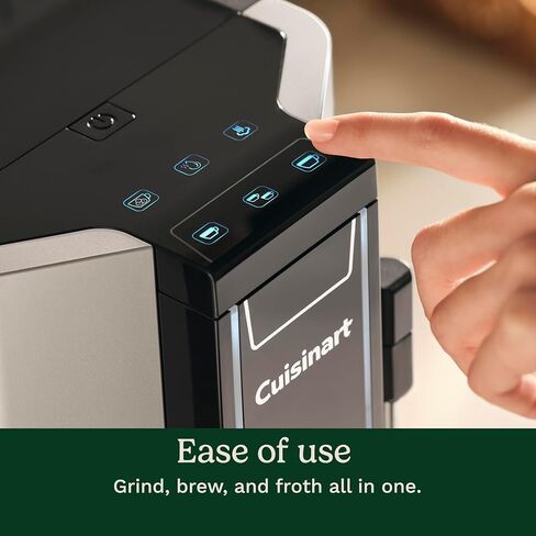 Cuisinart Espresso Bar Fully Automatic Espresso Machine, Makes Hot or Cold Cafe-Quality Cappuccino, Lattes, Americanos and Cold Extracted Espresso, Steam/Frothing Wand for Milk-Based Drinks, EM-550 in Saudi Arabia