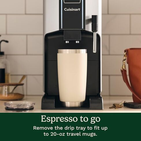 Cuisinart Espresso Bar Fully Automatic Espresso Machine, Makes Hot or Cold Cafe-Quality Cappuccino, Lattes, Americanos and Cold Extracted Espresso, Steam/Frothing Wand for Milk-Based Drinks, EM-550 in Saudi Arabia