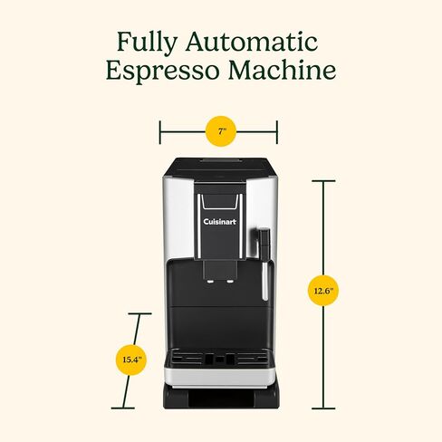 Cuisinart Espresso Bar Fully Automatic Espresso Machine, Makes Hot or Cold Cafe-Quality Cappuccino, Lattes, Americanos and Cold Extracted Espresso, Steam/Frothing Wand for Milk-Based Drinks, EM-550 in Saudi Arabia