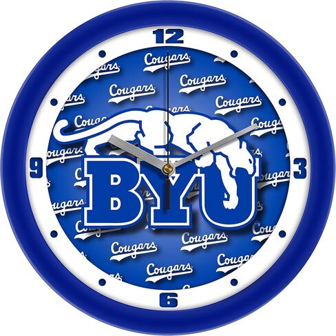 SunTime BYU Cougars Royal Wall Clock - 11.5" - Glass Face in Saudi Arabia
