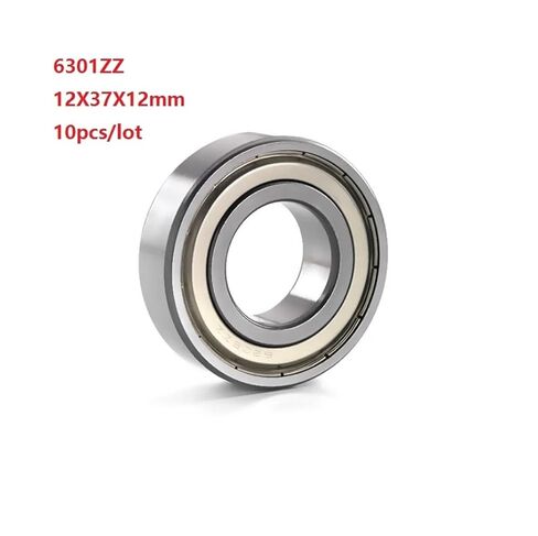 10 قطعة/الوحدة 6301ZZ 6301Z 6301 Z ZZ 12*37 12 مللي متر كرة أخدود عميقة تحمل 12x37x12 مللي متر in Kuwait
